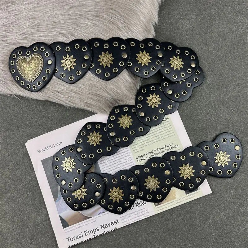 Western Cowboy Hearts Belt