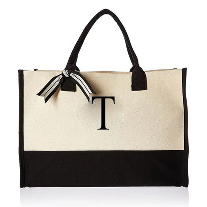 Personalised Initial Canva Bag