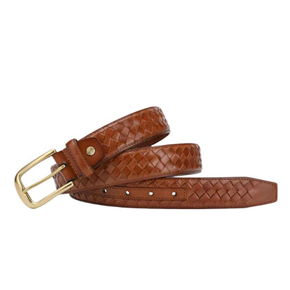 Genuine Braided Leather Belt Zila
