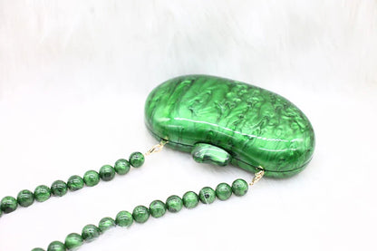 Zendaya Pearlised Acrylic Clutch Bag