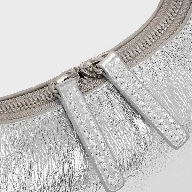 Liz Genuine Leather Baguette Bag