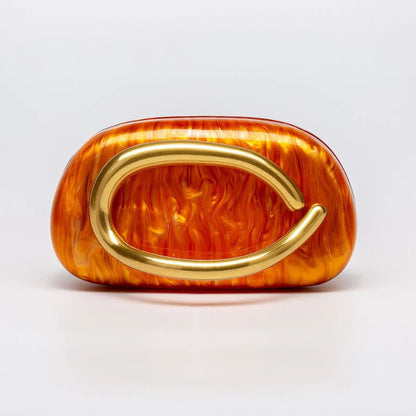 Organic Leather Clutch Crossbody Bag