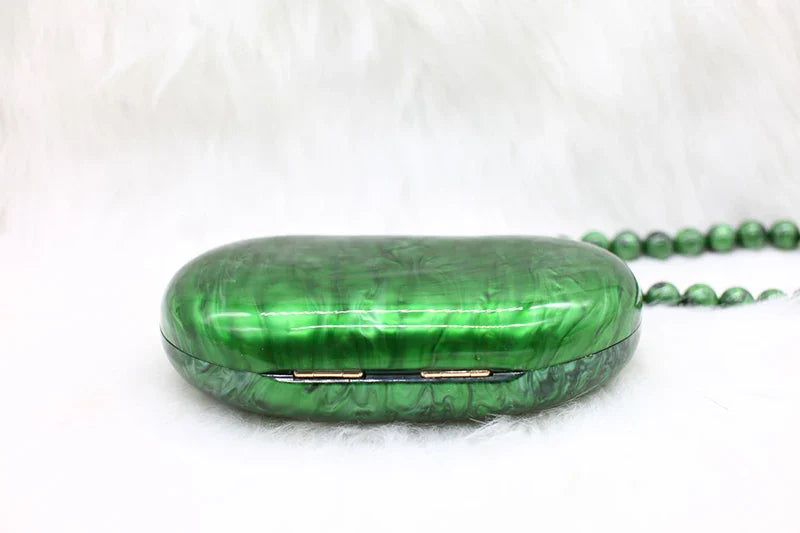 Zendaya Pearlised Acrylic Clutch Bag