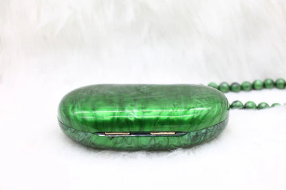 Zendaya Pearlised Acrylic Clutch Bag