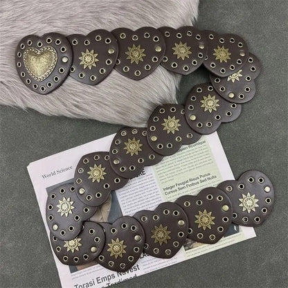 Western Cowboy Hearts Belt