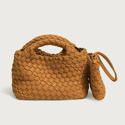 Small Woven Moon Bag