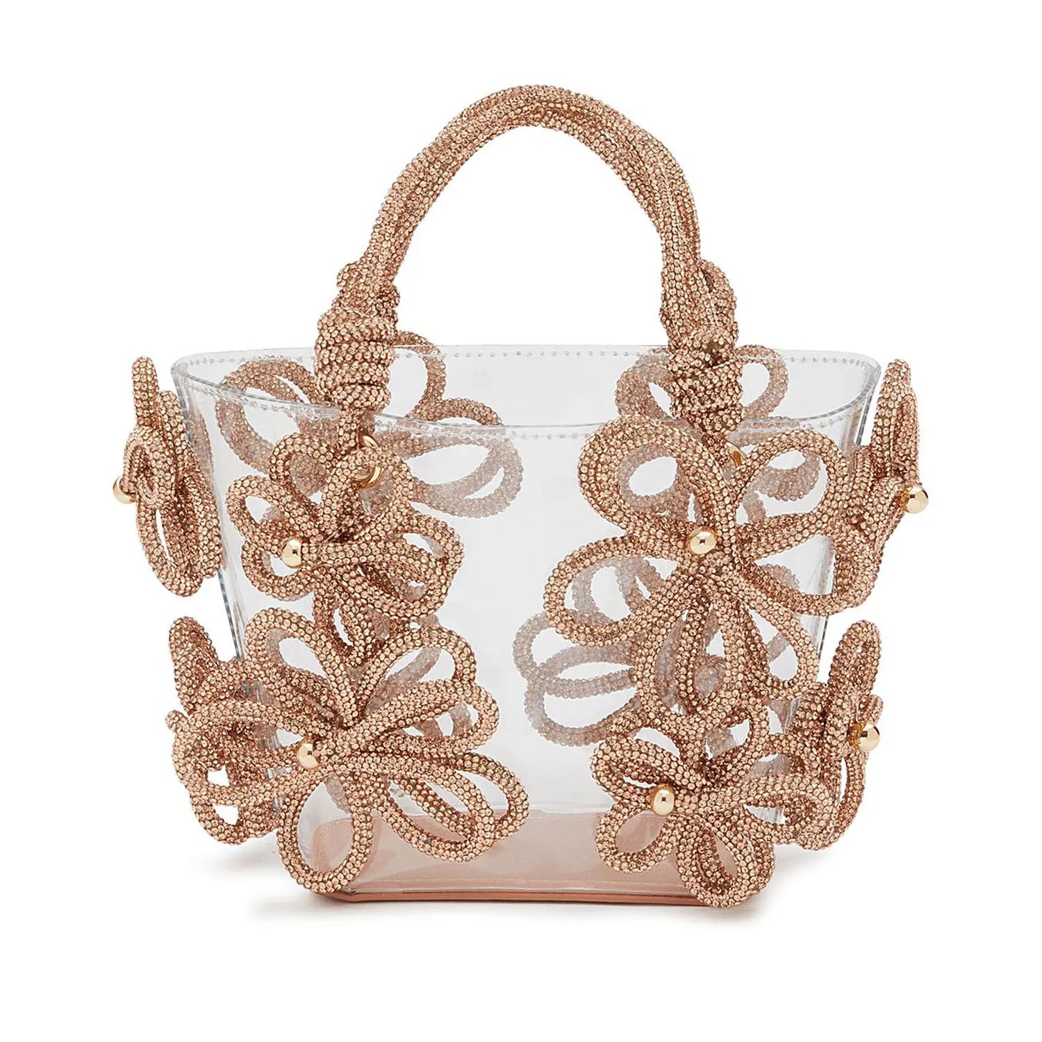 Small Tote Bag Flowers Strass Sabrina