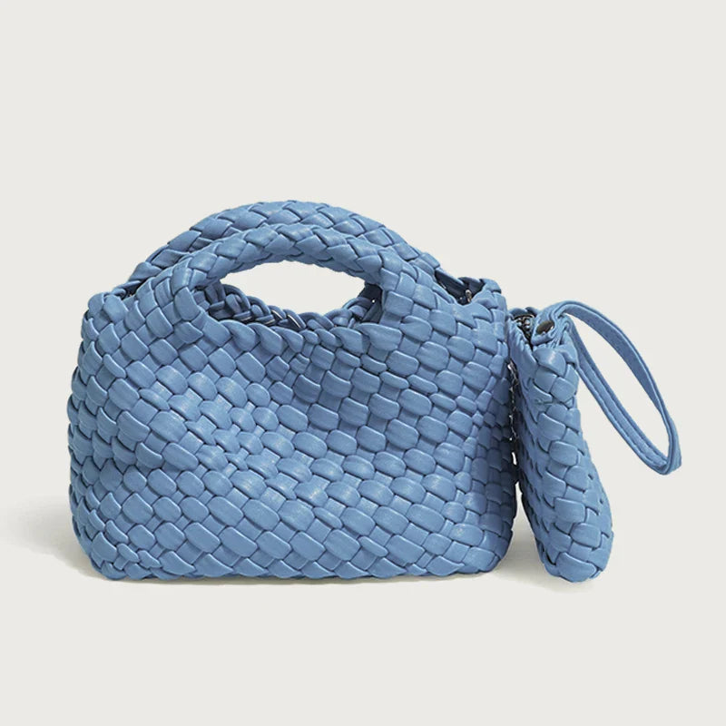 Small Woven Moon Bag