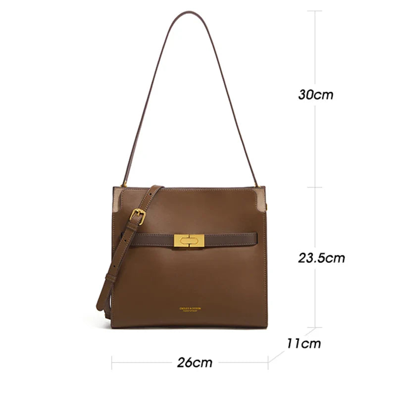 Nicole Genuine Leather Double Bag