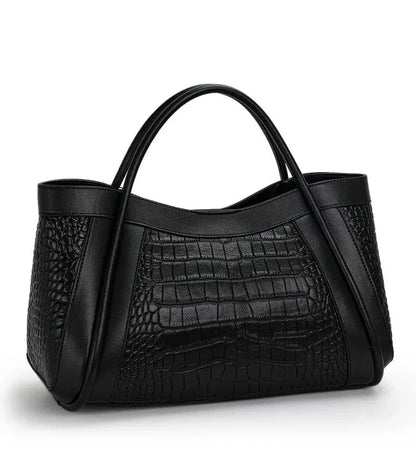 Medium Genuine Leather Bag Adriana Croco