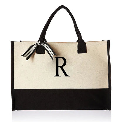 Personalised Initial Canva Bag