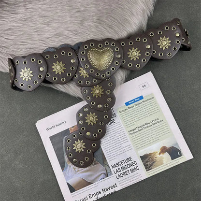 Western Cowboy Hearts Belt