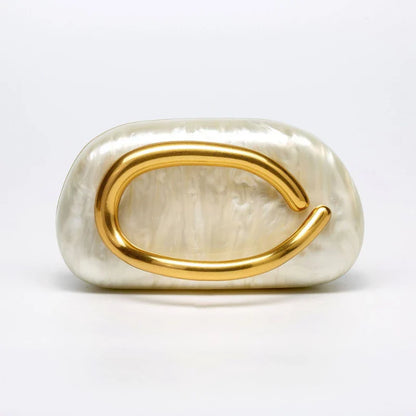 Organic Leather Clutch Crossbody Bag