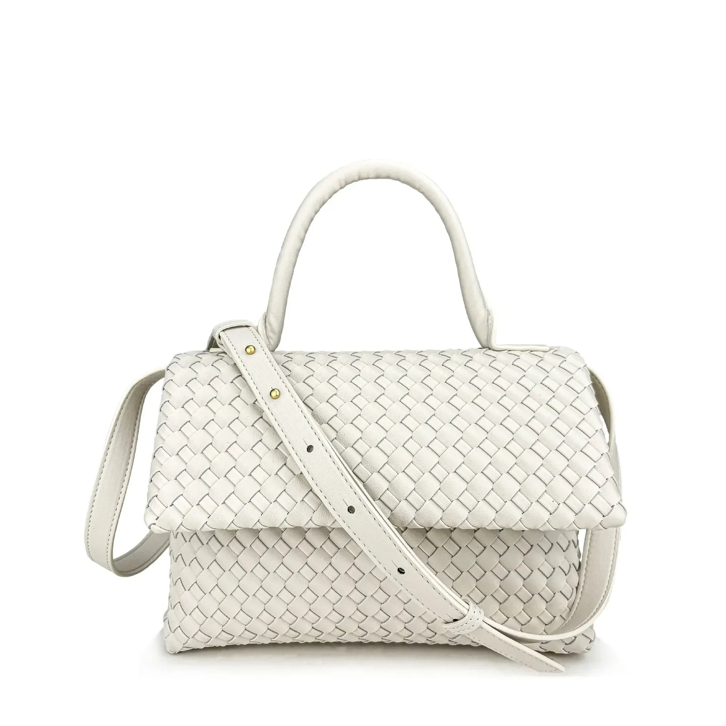 July Braided Genuine Leather Bag