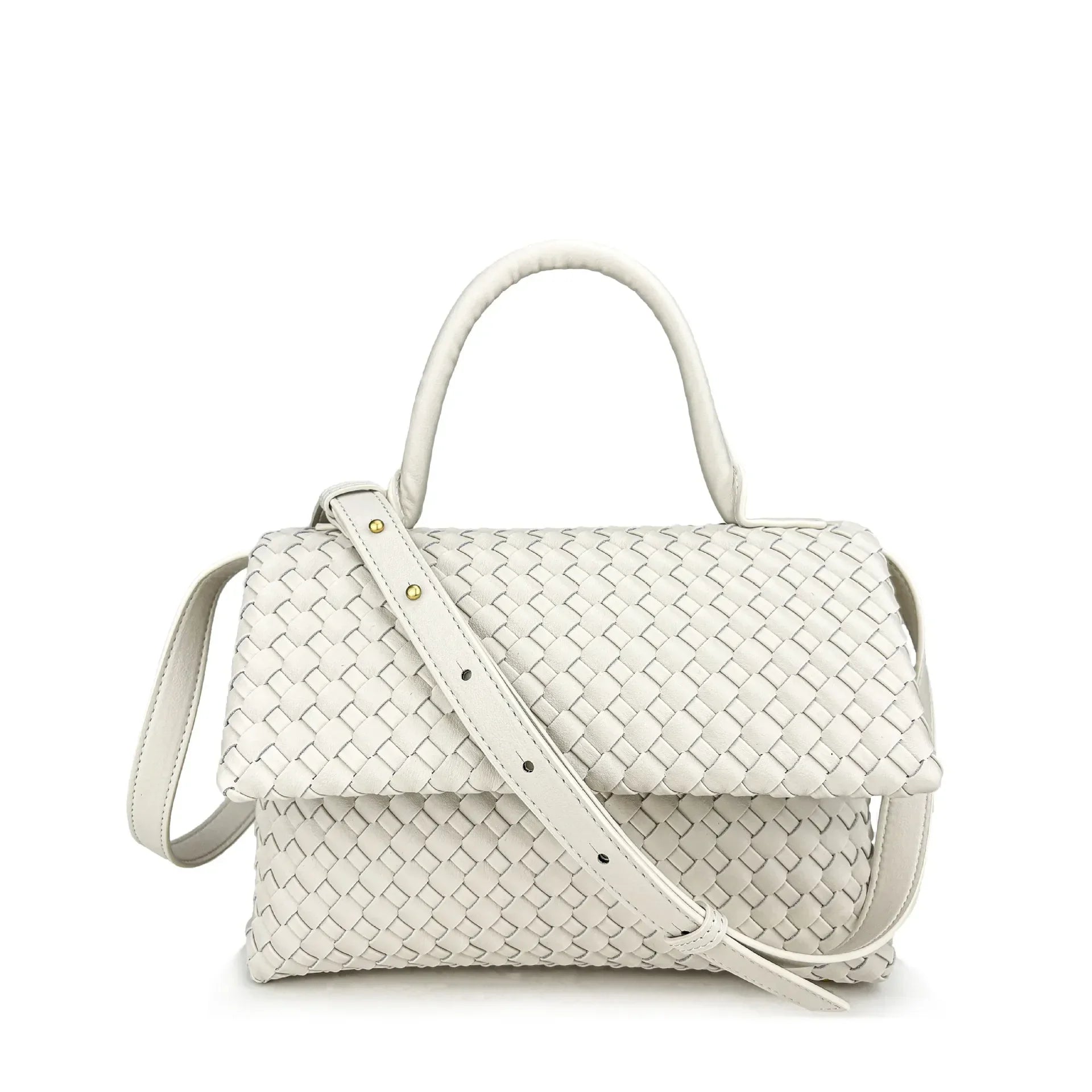 July Braided Genuine Leather Bag