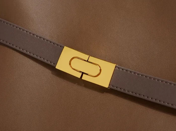 Nicole Genuine Leather Double Bag