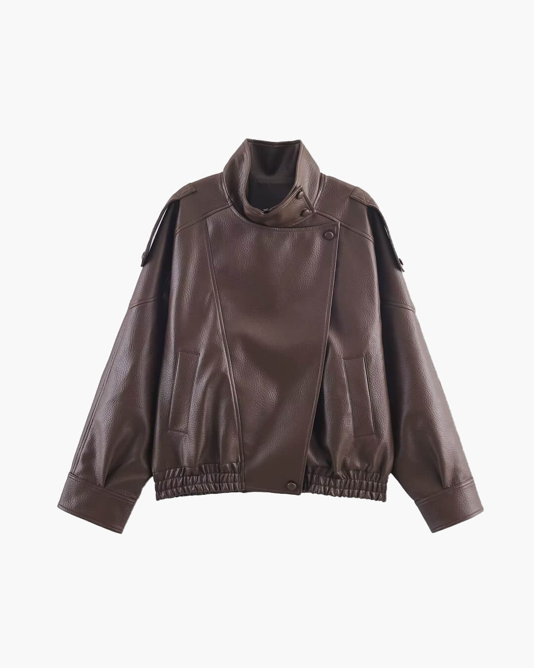 Cecil Asymmetrical Leather Jacket