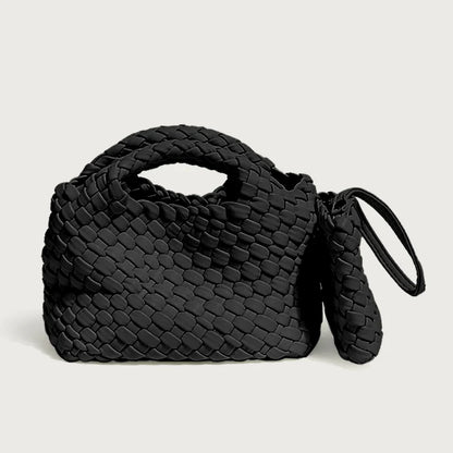 Small Woven Moon Bag