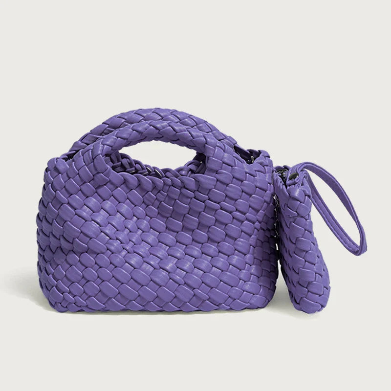 Small Woven Moon Bag
