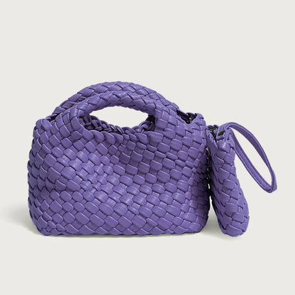 Small Woven Moon Bag