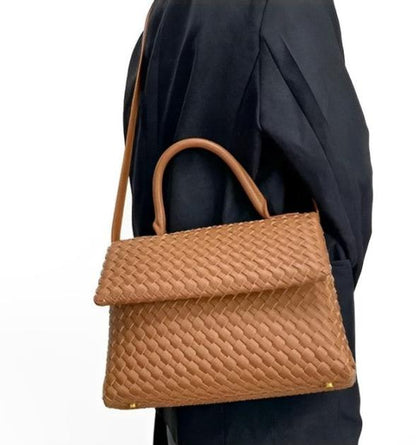 July Braided Genuine Leather Bag