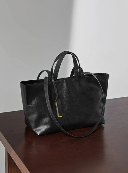 Zélie Genuine Leather Tote Bag