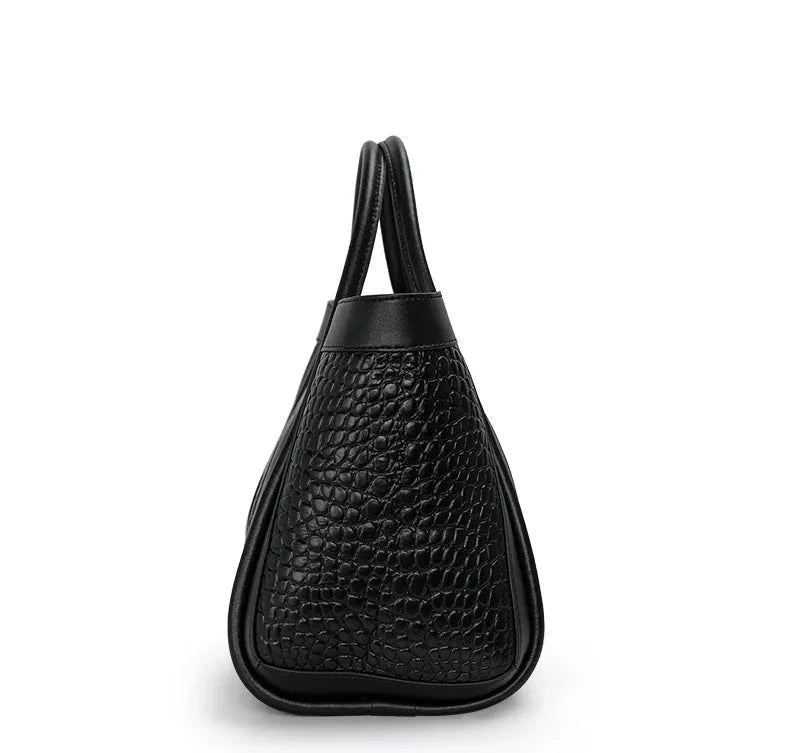 Medium Genuine Leather Bag Adriana Croco