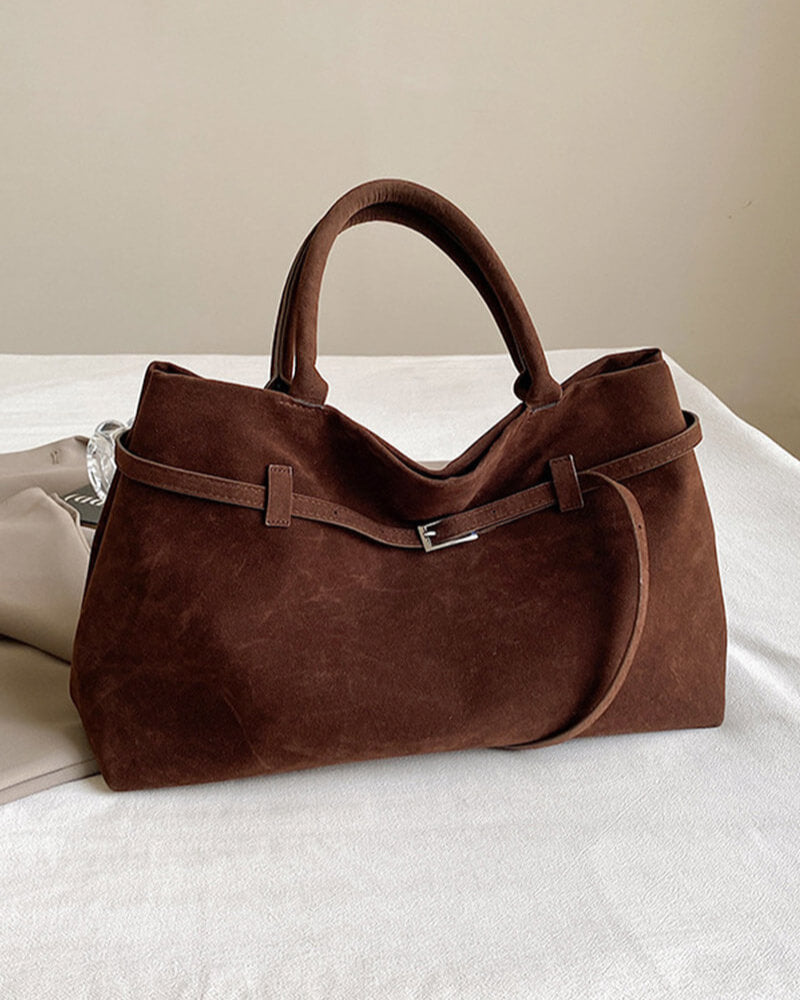 Angelina Suede Tote Bag XL
