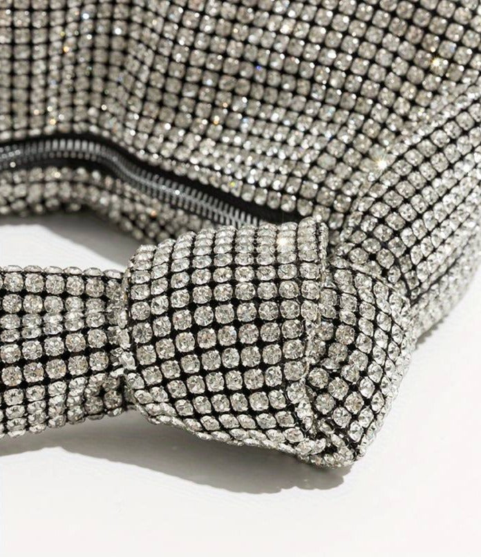 Anita Glitter Baguette Bag