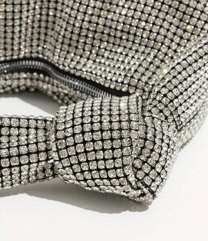 Anita Glitter Baguette Bag