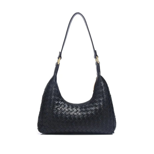 Vanessa Genuine Leather Baguette Bag