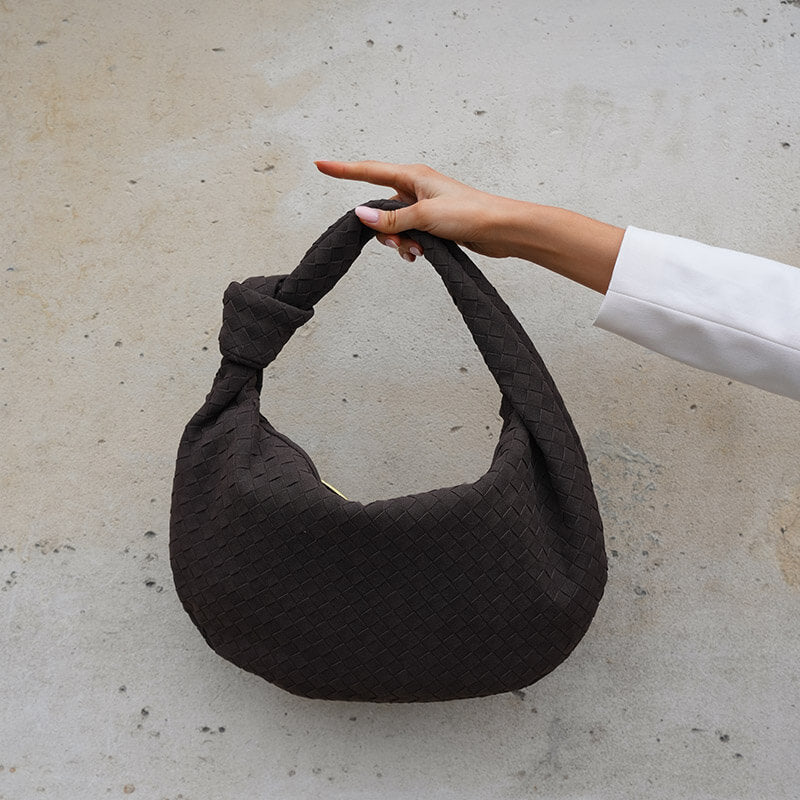 Alice Woven Suede Bag