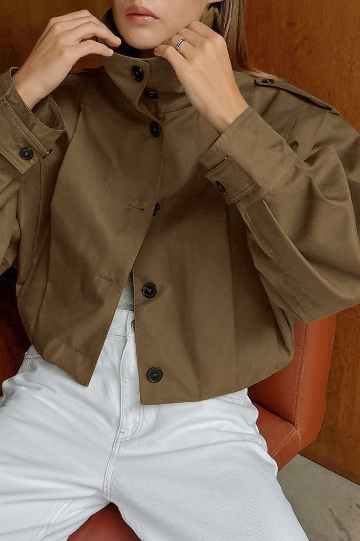 Abigail Pleated Collar Jacket