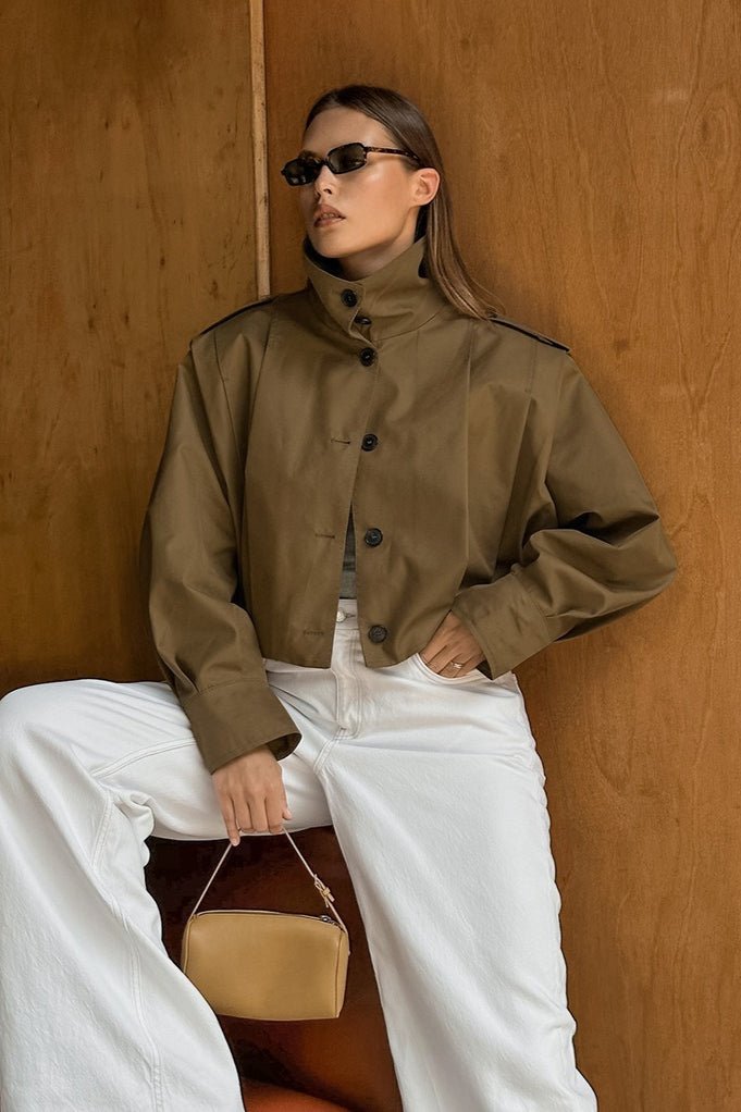 Abigail Pleated Collar Jacket