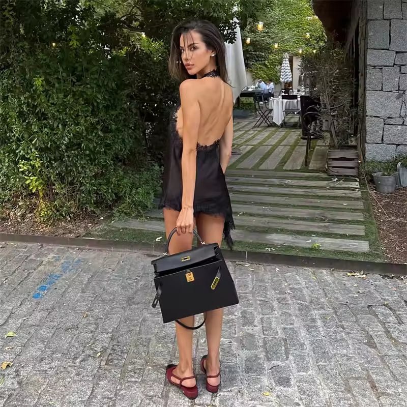 Anne Backless Lace Top