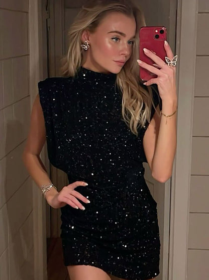 Annie Glitter Mini Dress