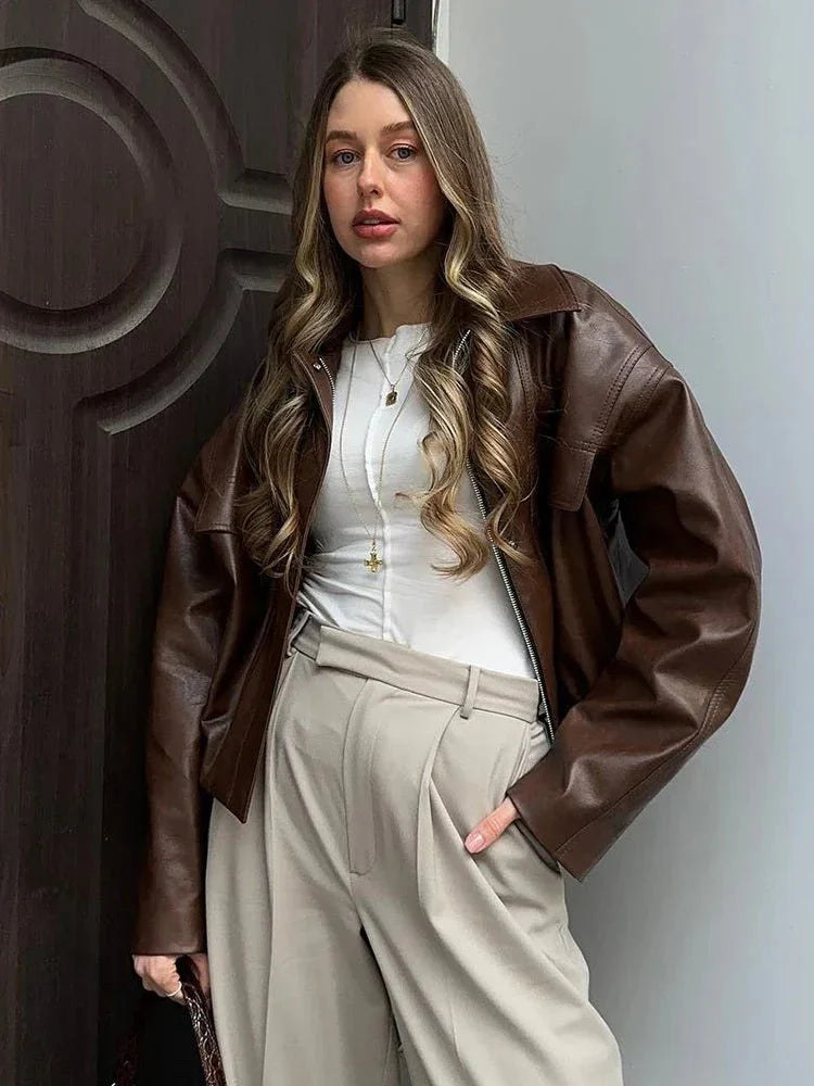 Bianca Vegan Leather Jacket