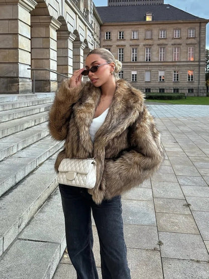 Brielle Oversized Faux Fur Coat