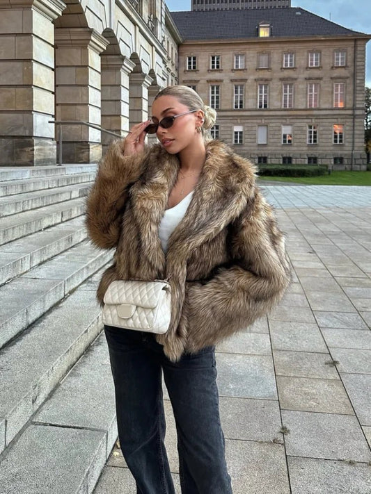 Brielle Oversized Faux Fur Coat