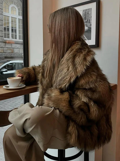 Brielle Oversized Faux Fur Coat