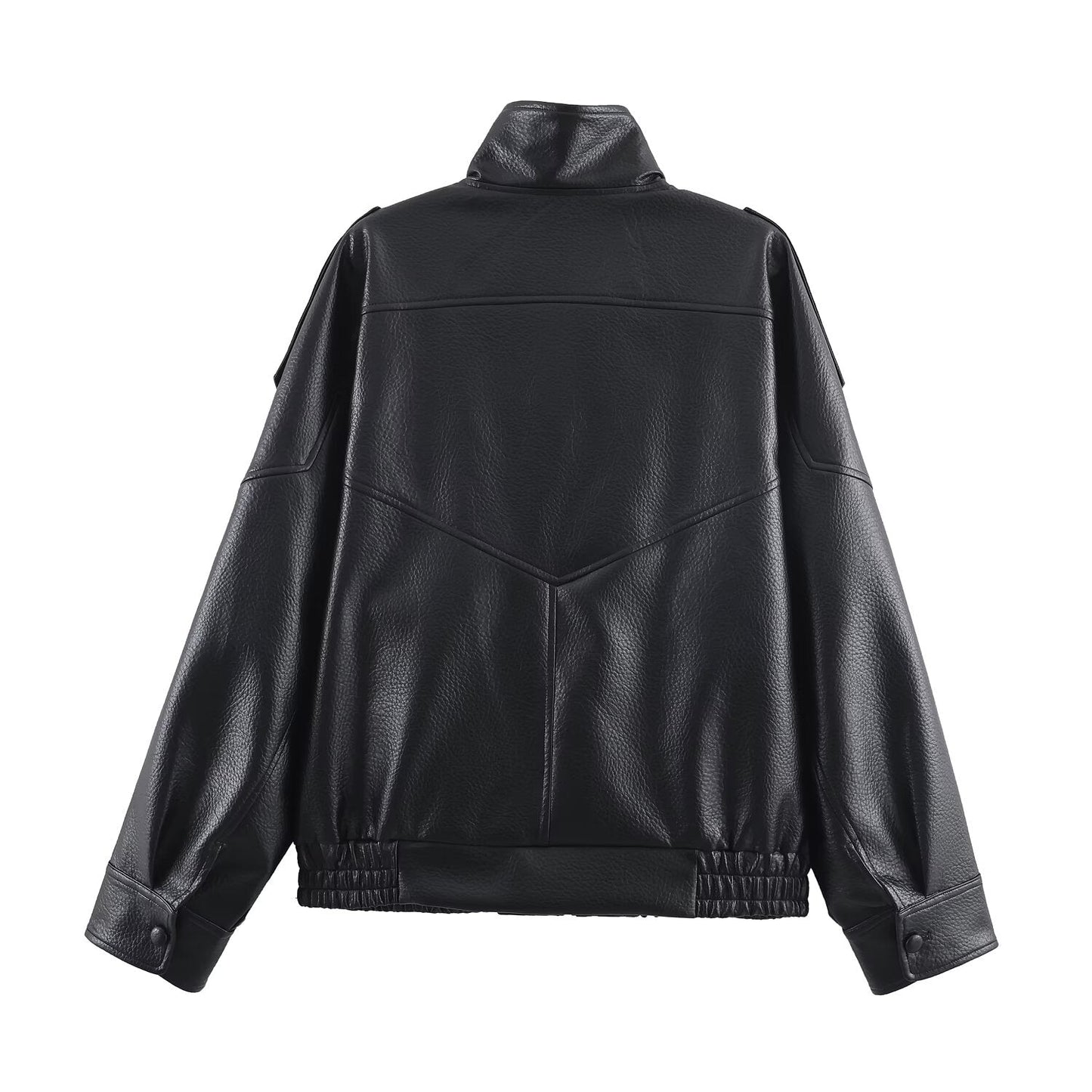 Cecil Asymmetrical Leather Jacket