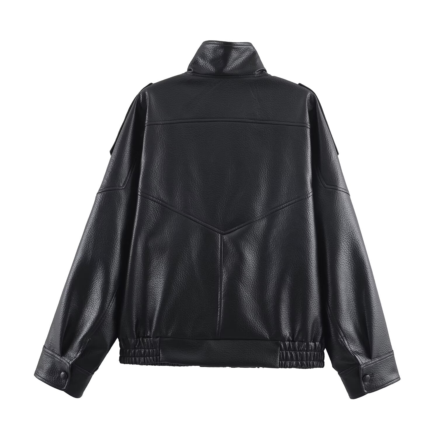 Cecil Asymmetrical Leather Jacket