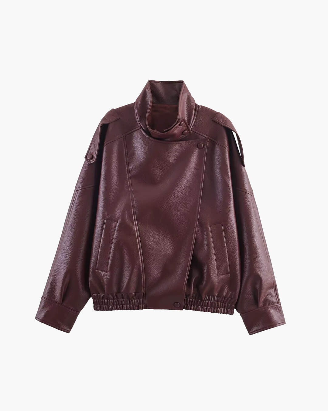 Cecil Asymmetrical Leather Jacket