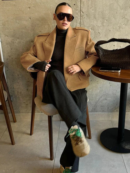 Claude Blazer with Shoulder Pads