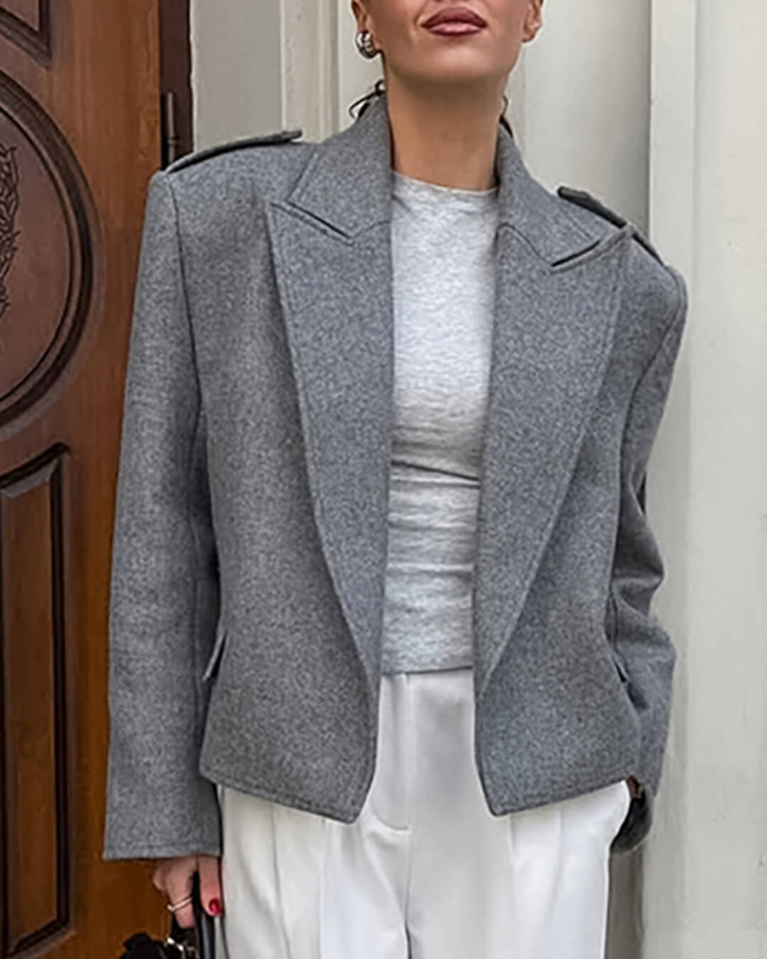 Claude Blazer with Shoulder Pads