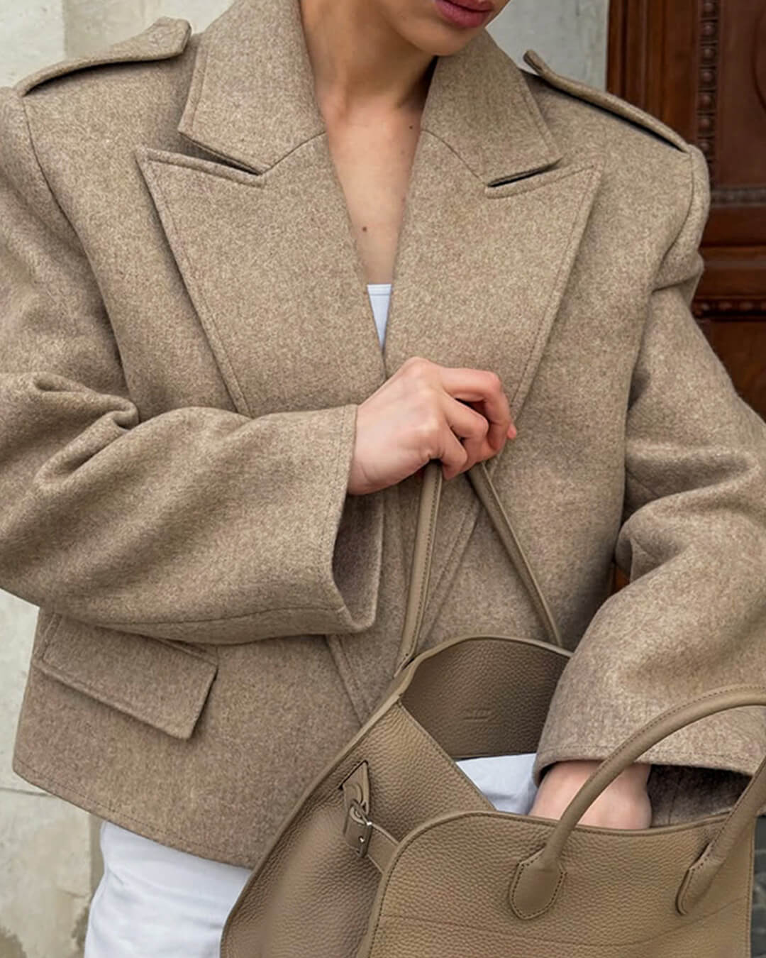 Claude Blazer with Shoulder Pads