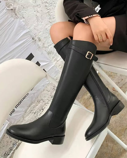 Cora Knee High Leather Boots
