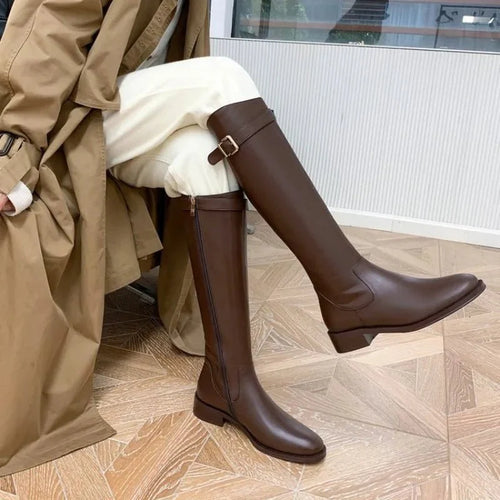 Cora Knee High Leather Boots