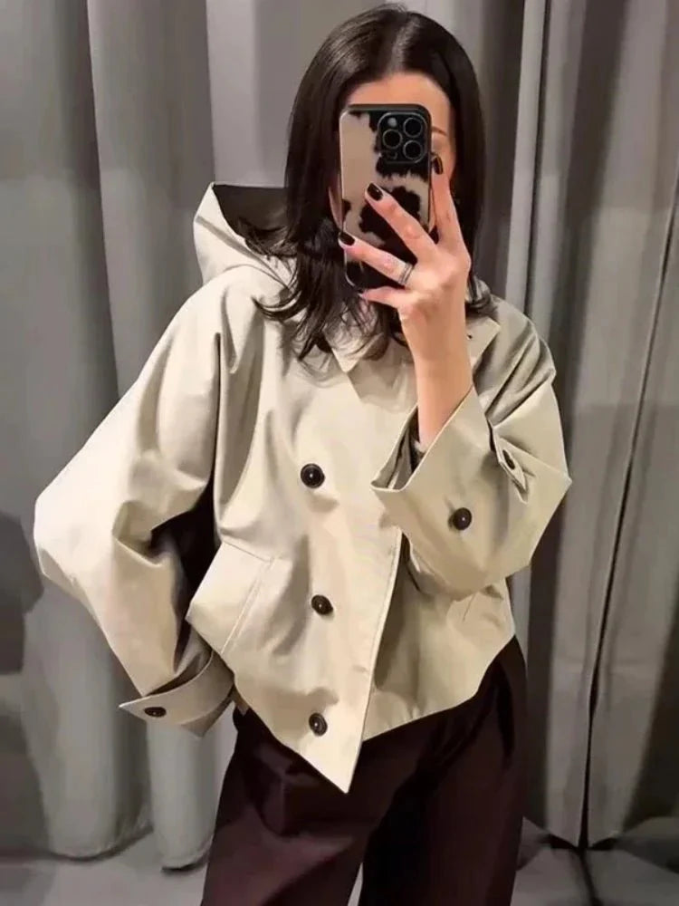 Eleanor Hooded Trench Coat