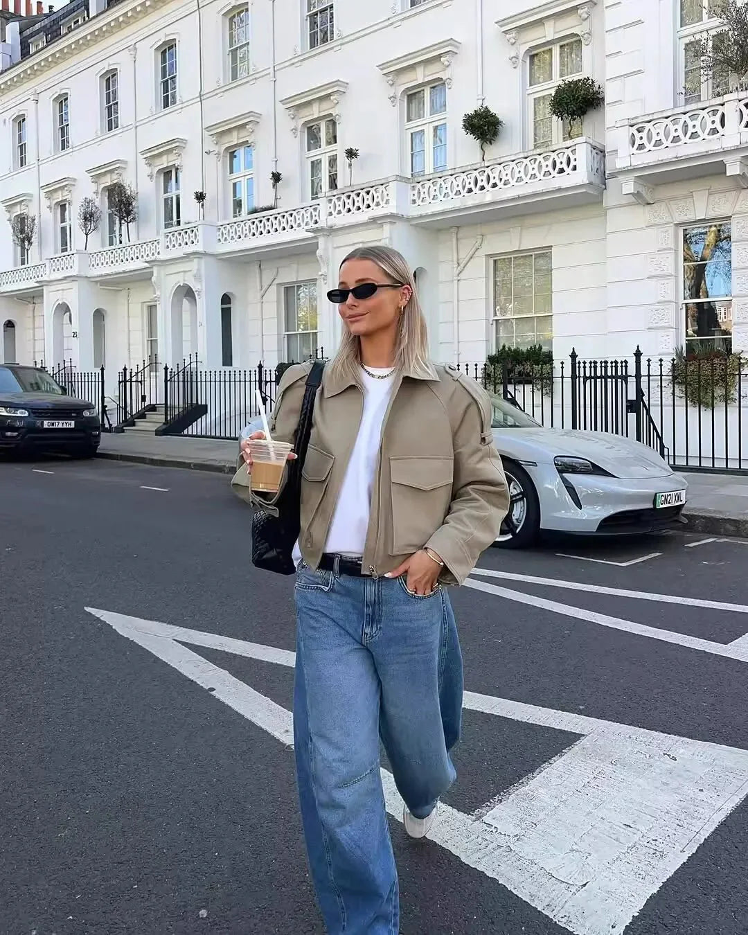 Ella Cropped Trench Jacket